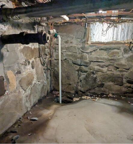 Sump Pump Replacement in Rockland, MA - Before Photo