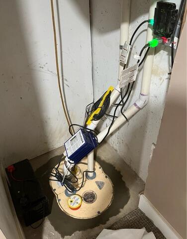 TripleSafe Sump Pump Installation in Swansea, MA - After Photo