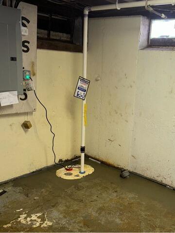 Our SuperSump Plus Sump Pump Saves a Basement in Bristol, RI - After Photo