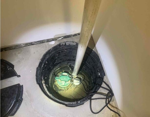 Sump Pump System Upgrade in Florence, MA - Before Photo