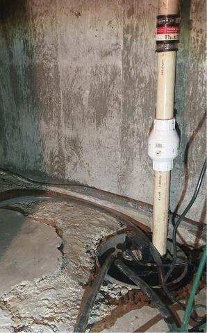 Scituate, MA Sump Pump Upgrade - Before Photo