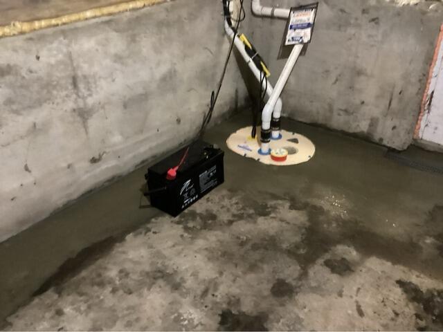 Whitman, MA Basement Waterproofing - After Photo