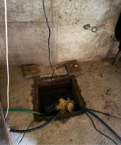 Sump Pump Upgrade in Newport, RI - Before Photo