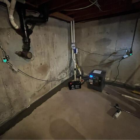Wet Basement Solution in East Greenwich, RI - After Photo