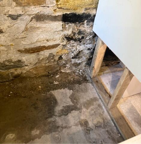 Sump Pump Install in Sutton, MA - Before Photo
