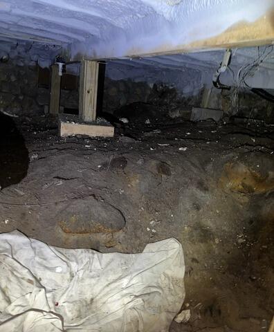 Lakeville, MA Crawl Space Encapsulation - Before Photo