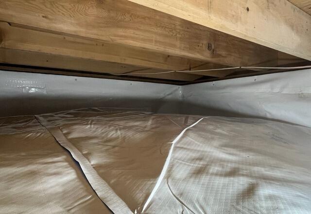 Wellfleet, MA Cottage Crawl Space Vapor Barrier - After Photo
