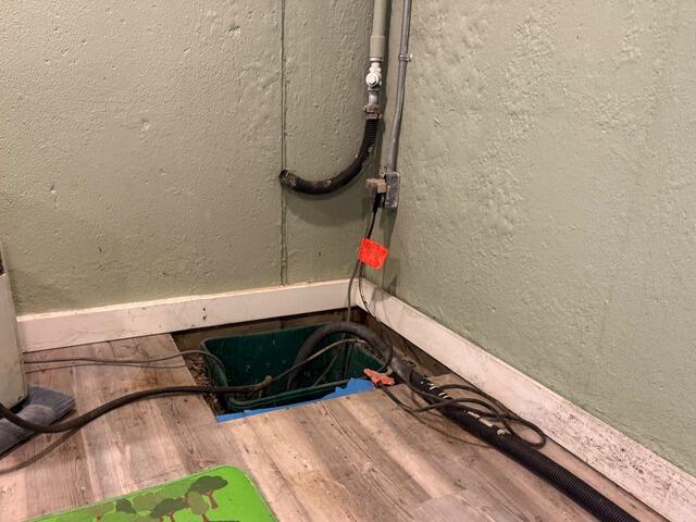 Barrington, RI Sump Pump Upgrade - Before Photo