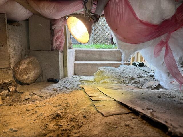 Encapsulation of Newport, RI Crawl Space - Before Photo