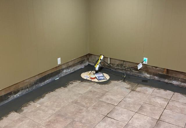 Sump Pump in Leaking Warren, RI Basement