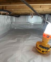 Moist Crawlspace Repaired In Orleans, MA