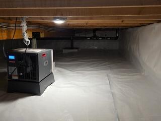 Crawl Space Dehumidification in South Egremont, MA