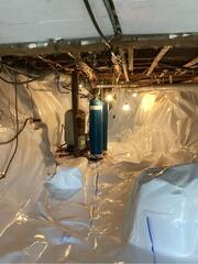 Moist Crawl Space in East Brookfield, MA