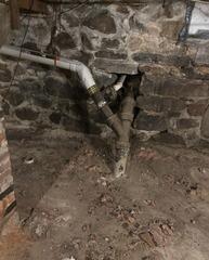 Milford, MA Fieldstone Basement Waterproofing