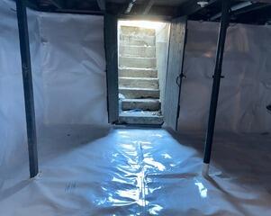 Stone and Dirt Basement Moisture Control in Douglas, MA