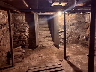 Stone and Dirt Basement Moisture Control in Douglas, MA