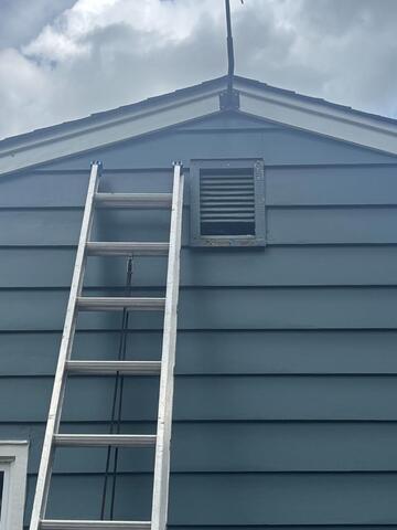 Denying Squirrels Access to the Gable Vents in Marlboro, NJ - Before Photo