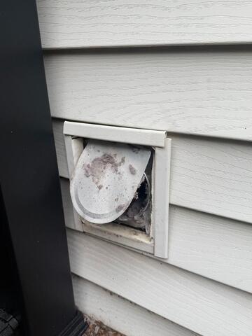 Keeping the Mice Out of the Exhaust Vents in Gladstone, NJ - Before Photo