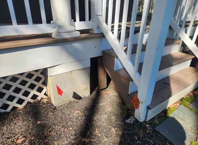 Stopping Turkey Vulture From Roosting Underneath the Porch in Princeton, NJ - Before Photo
