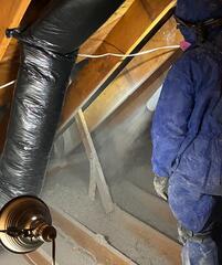 New Homeowner Adds Blown-In Attic Insulation in Skillman, NJ