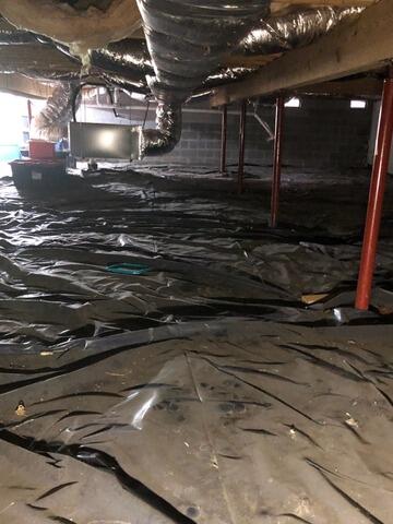 Crawl Space Encapsulation in Greeneville, TN - Before Photo