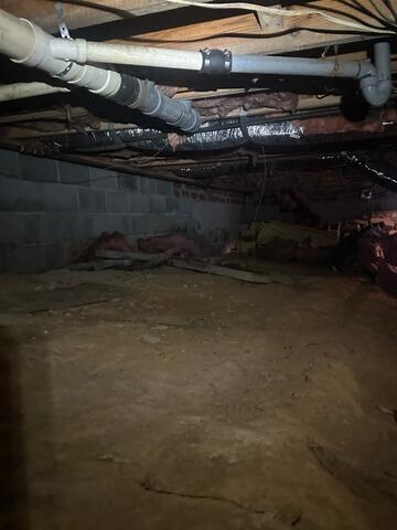 Crawl Space Encapsulation in Johnson City, TN - Before Photo