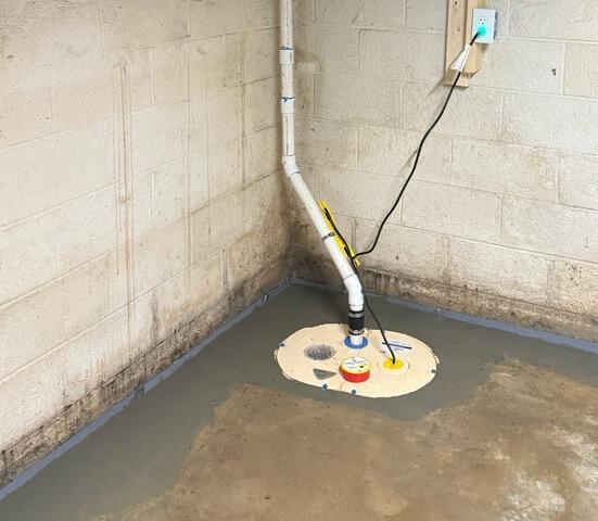 Basement Waterproofing in Rocky Top, TN - After Photo