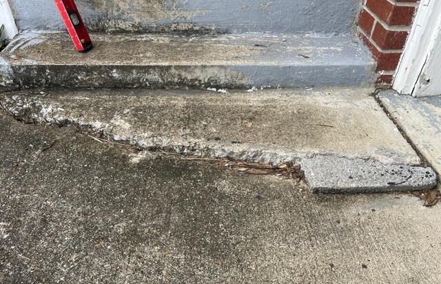 Concrete Repair in Fort Oglethorpe, GA - Before Photo