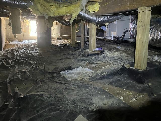 Crawl Space Encapsulation and Structural Support Installation in Signal Mountain, TN - Before Photo