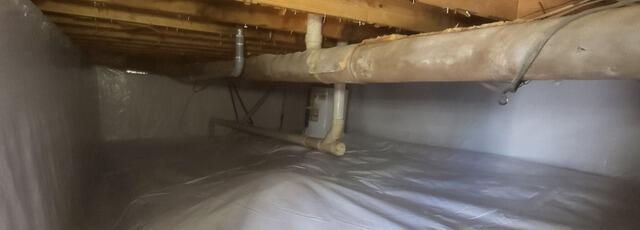 Crawl Space Transformation in Chattanooga, TN with Full Encapsulation and Moisture Control - After Photo