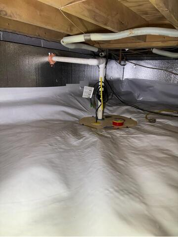 Crawl Space Encapsulated in Johnson City, TN