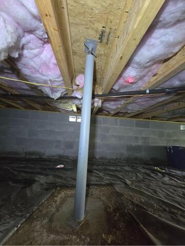 Sagging Floor Repair with SmartJacks in Maryville, TN