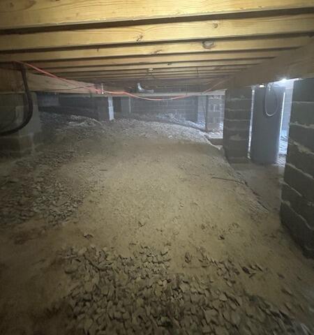 Crawl Space Encapsulation - Before Photo