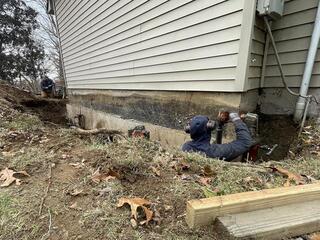 Exterior Foundation Stabilization