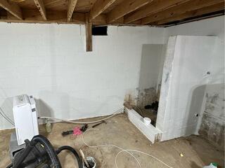 Basement Waterproofing System Installation in Decatur, TN