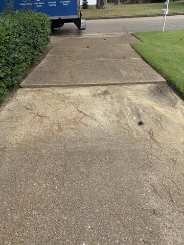 Driveway Lift and Seal in Germantown, TN Solves Drainage Issue for Retired Teacher