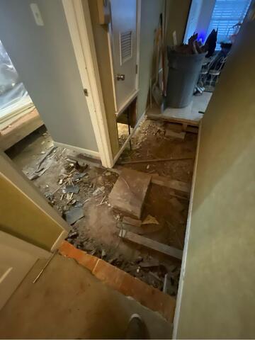 Low Crawl Space Repair and SmartJack Installation in England, AR - Before Photo