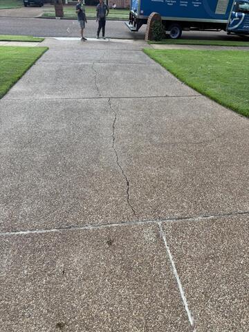 Driveway Leveled in Collierville, TN to Boost Home Value Before Retirement Sale - After Photo