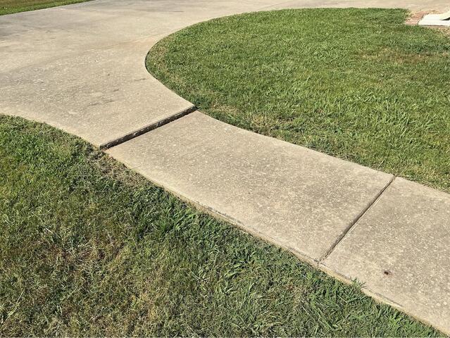Concrete Leveling and Trip Hazard Repair in Scott, AR - Before Photo