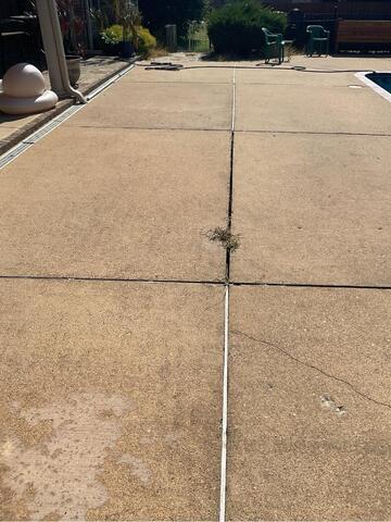 Pool Deck Repair in Lakeland, TN - Before & After - Before Photo