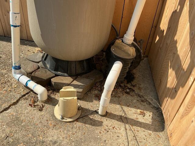 Pool Deck Concrete Leveling Transformation in Millington, TN - Before Photo