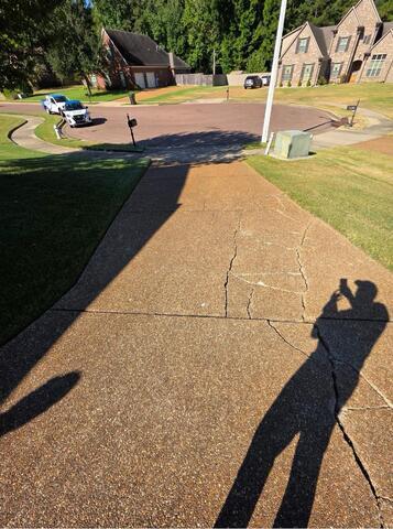 Concrete Leveling and Pool Deck Repair in Bartlett, TN - Before Photo