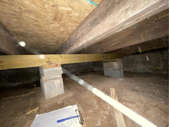 Crawlspace Floor Stabilization and Main Beam Replacement in Lonoke, AR - Before Photo