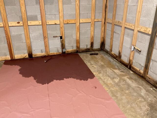 Basement Waterproofing - Before Photo