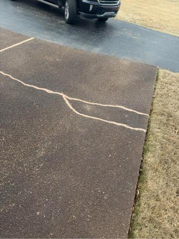 Concrete Leveling and Crack Repair for Driveway and Patio in Collierville, TN - After Photo