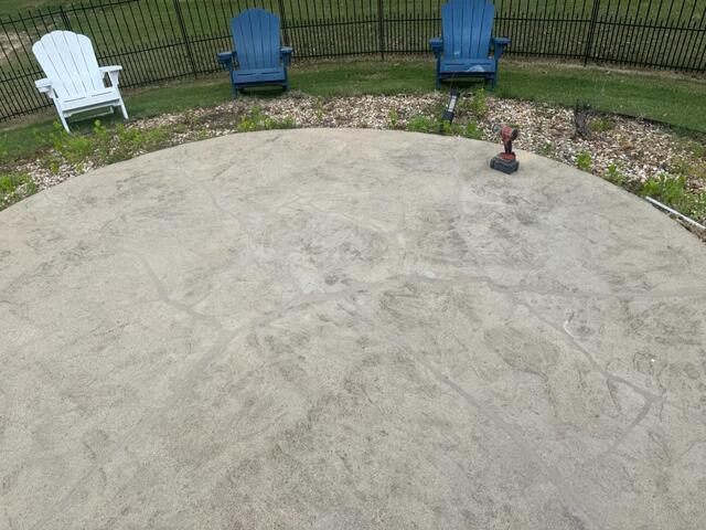 Arlington, TN Pool Deck Concrete Lifting Restored Safety Around a Settled Patio Slab - After Photo