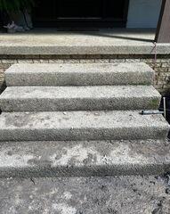 Concrete Steps Lifted and Stabilized in Little Rock, AR Using Helical Piers and PolyLevel