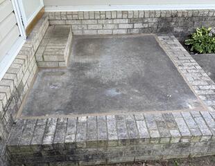 Sinking Porch Restored with PolyLevel in Bay, AR