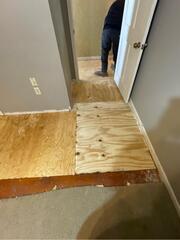 Low Crawl Space Repair and SmartJack Installation in England, AR