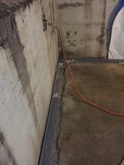 Leaky basement in need of a permanent drainage solution